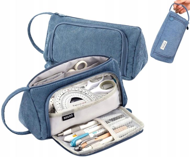 Duży Piórnik 3W1 Rozkładany Kosmetyczka Saszetka zdjęcie 4