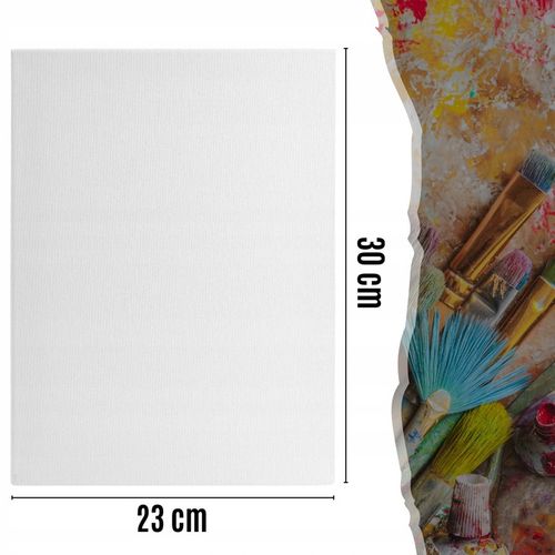 PŁÓTNO MALARSKIE DO MALOWANIA PODOBRAZIE BAWEŁNIANE 10szt 24x30 cm zestaw na Arena.pl
