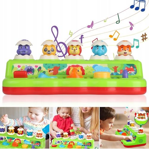 WYSKAKUJĄCE ZWIERZĄTKA INTERAKTYWNA ZABAWKA GRA ZRĘCZNOŚCIOWA POP-UP na Arena.pl