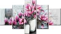 75CM 120 OBRAZ 5 ELEM MAGNOLIE WAZONACH ŚCIENNY DRUK