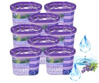 Zestaw 8 pochłaniaczy wilgoci lawendowych 8 x 300g neutralizuje zapachy