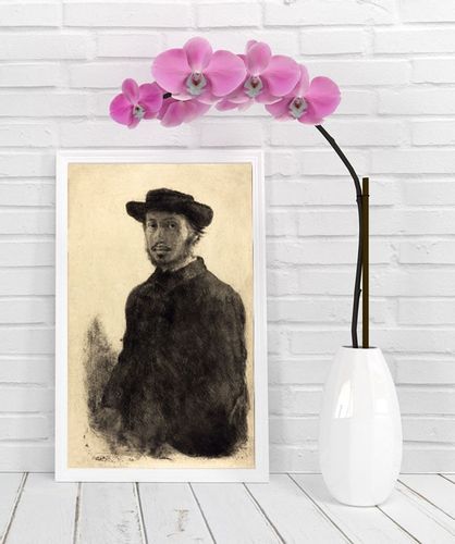 Autoportret1857, Edgar Degas - plakat 60x80 cm na Arena.pl