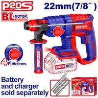 Młotowiertarka akumulatorowa 20V SDS+ 2,0J P20S z opcją kucia Emtop