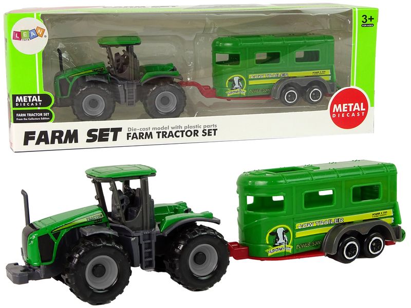 Traktor z Przyczepą Zielony zdjęcie 1