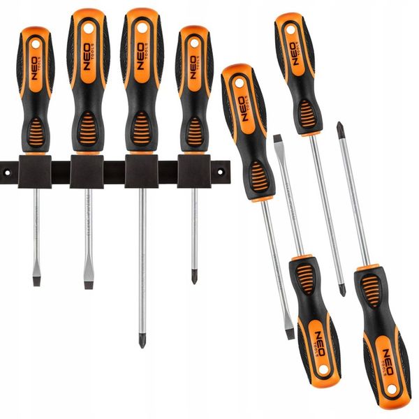 NEO ZESTAW WKRĘTAKÓW ŚRUBOKRĘTÓW 4 ELEMENTY MAGNES + UCHWYT 04-191 zdjęcie 10