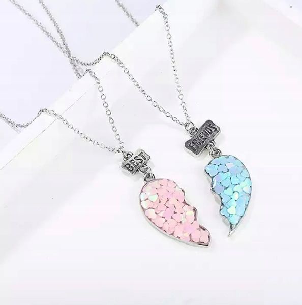 ŁAŃCUSZKI BFF DLA PRZYJACIÓŁEK ZESTAW SERCE 2 szt. zdjęcie 2