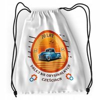 Plecak Urodziny 70 70Te Sportowy Szkolny Worek Z Nadrukiem Ze Zdjęciem