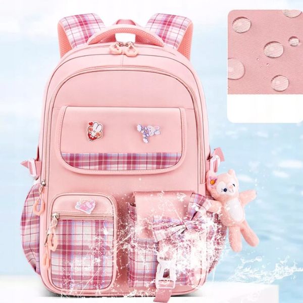 PLECAK SZKOLNY TORNISTER MŁODZIEŻ W KRATĘ POJEMNY DUŻY DO SZKOŁY KL. 1-3 zdjęcie 11