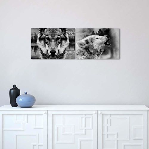 Plakat, Wilk we mgle 60x40 na Arena.pl