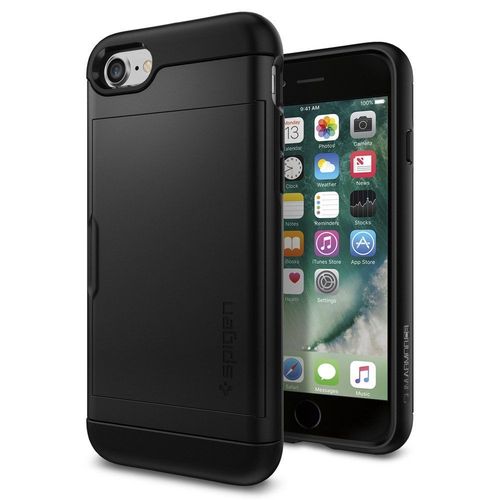 Spigen Slim Armor Etui iPhone 8 / 7 czarne na Arena.pl