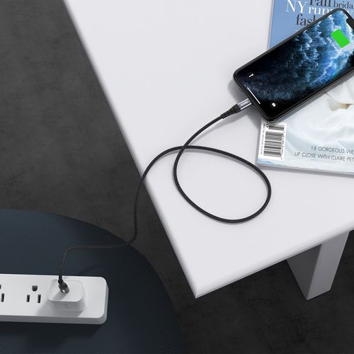 kabel przewód do iphone usb-c - lightning 480mb/s 3a 1.2m - czarny na Arena.pl