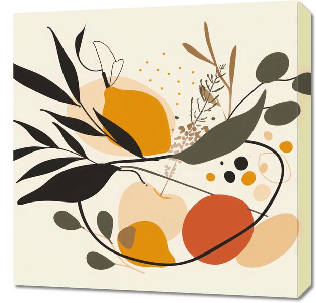 Obraz 60x60cm Botaniczny Wir zdjęcie 1