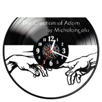 Zegar ścienny z płyty winylowej Michał Anioł 342.14