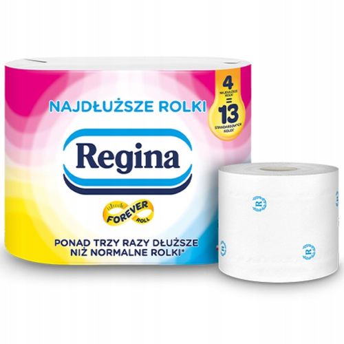 NAJDŁUŻSZY PAPIER TOALETOWY Regina 4 rolki x 4 na Arena.pl