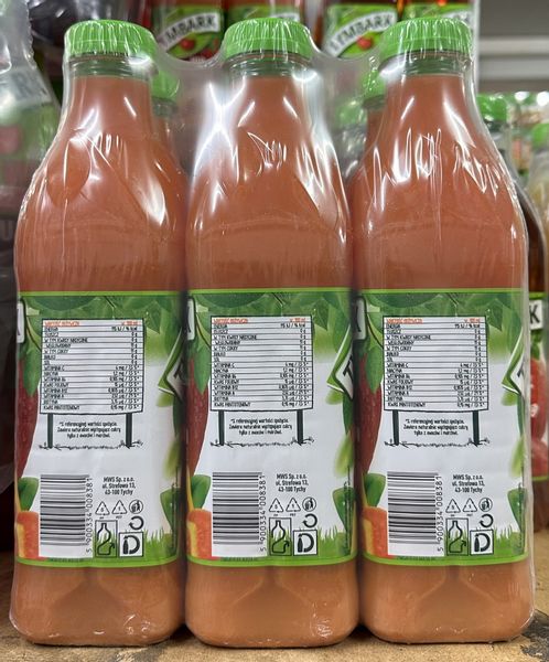Tymbark sok multiwitamina 1l PET - karton zdjęcie 1