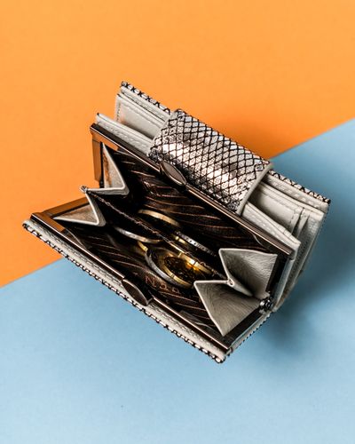 portfel damski skórzany 42329-mer-4287 silver na Arena.pl