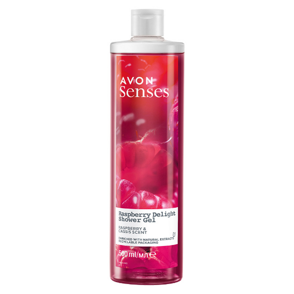 Avon Senses Raspberry Delight Żel pod prysznic 500 zdjęcie 1