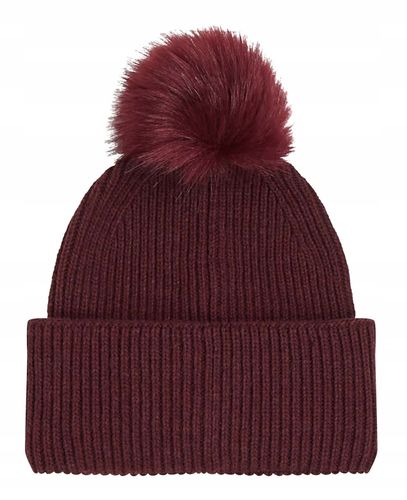 TOMMY HILFIGER Essential Chic PomPom Beanie Raspberry Truffle na Arena.pl