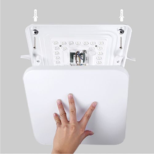 Lampa Sufitowa Plafon LED 24W 2400LM 23x23x5cm Natynkowy Biały na Arena.pl