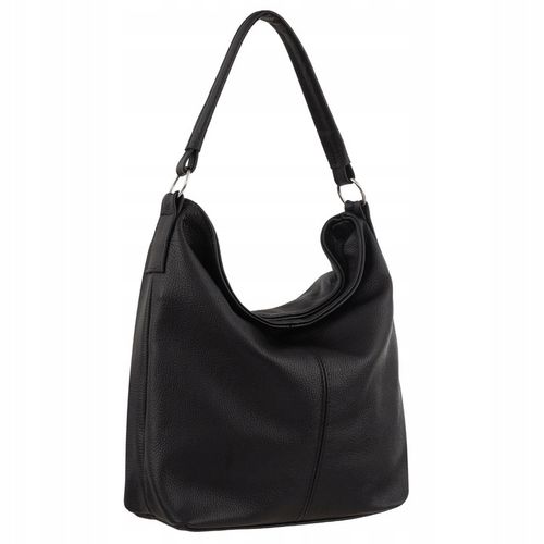 CZARNA TOREBKA SKÓRA NATURALNA WOREK SHOPPER A4 KLASYCZNA TORBA SKÓRZANA na Arena.pl