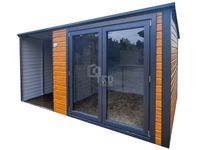 Schowek - Domek Ogrodowy 2,5x2,5m wiata 1,5m drzwi PCV dach TKD387