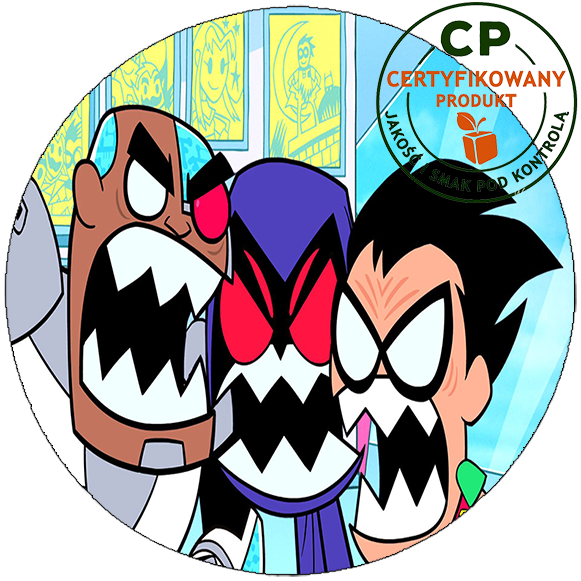 Opłatek na tort Młodzi Tytani zdjęcie 1