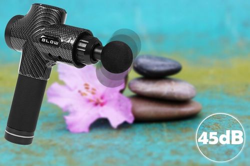 PISTOLET DO MASAŻU PLECÓW CIAŁA STÓP MASAŻER MASSAGE GUN 10 KOŃCÓWEK ZESTAW na Arena.pl