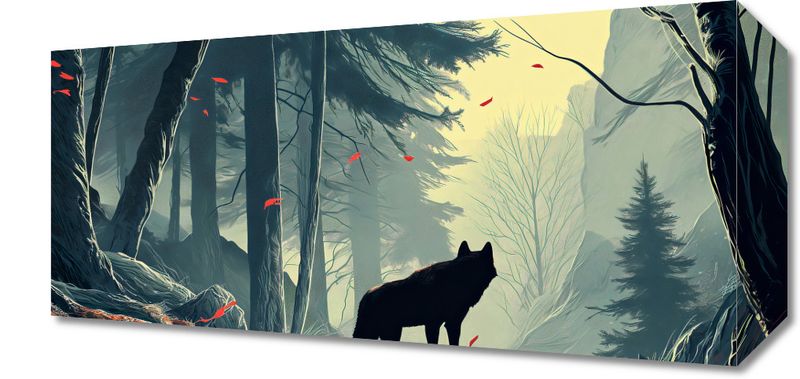 Obraz 40x20cm Leśne Echa zdjęcie 1