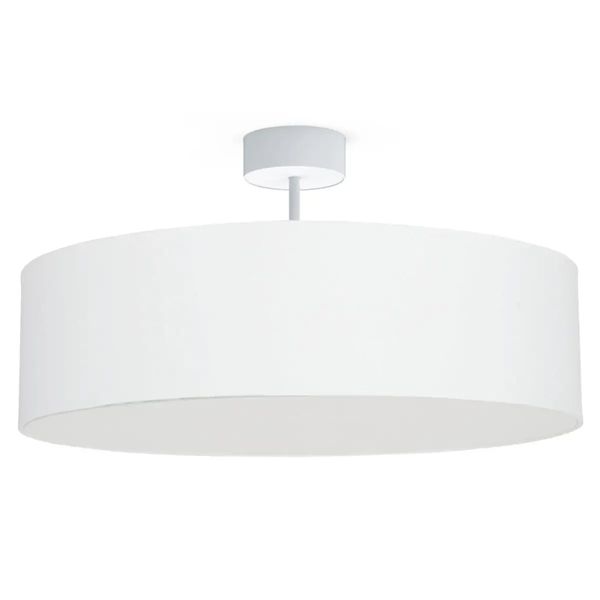 Przysufitowa lampa okrągła Violet 7958 materiałowy plafon biały zdjęcie 2