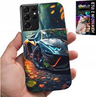 ETUI DO SAMSUNG GALAXY S21 Ultra - LUKSUSOWE SAMOCHODY SUPER AUTA WZORY
