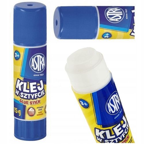 24x Astra KLEJ W SZTYFCIE Szkolny Biurowy Mocny Całe Pudełko 15g Astra zdjęcie 11