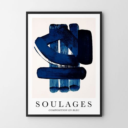 Plakat abstrakcja soulages 30x40 cm na Arena.pl
