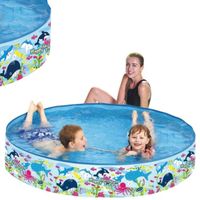 BASEN DLA DZIECI ROZPOROWY DO OGRODU OKRĄGŁY BRODZIK 120X25CM SUNCLUB