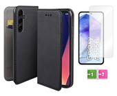 Etui z klapką do SAMSUNG GALAXY A55 5G smart magnet case + szkło na ekran