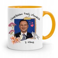 Kubek Żółty Prezydenta Andrzej Duda Pis Dla Ciebie Z Nadrukiem Ze Zdjęciem