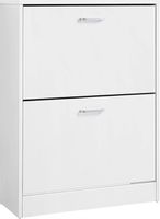 Szafka na buty biała regał półki do przedpokoju