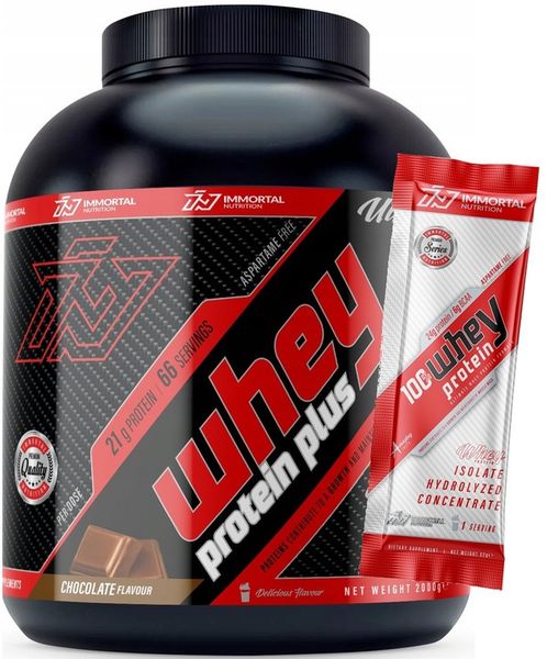 IMMORTAL WHEY PROTEIN PLUS 2000g BIAŁKO WPC 2KG zdjęcie 1