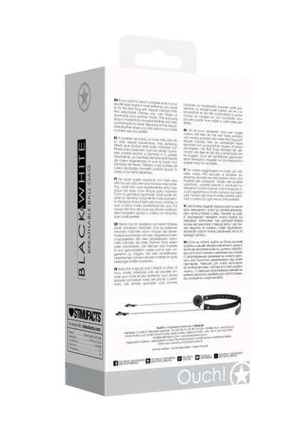 Breathable Ball Gag With Nipple Clamps zdjęcie 8