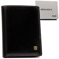 stylowe skórzane etui na dokumenty z rfid - rovicky