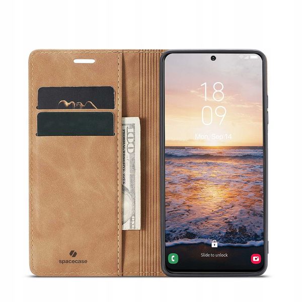 Spacecase Wallet Galaxy S23 Light Brown zdjęcie 14