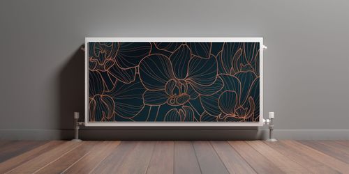 Osłona MAGNETYCZNA Grzejnika Kwiaty Orchidea Line-art 120cm x 60cm na Arena.pl