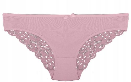 Majtki Koronkowe Bawełniane Wielokolorowe Damskie Figi Wygodne S 7-PAK na Arena.pl