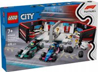 60444 - lego city - f1® garaż i bolidy mercedes-amg i alpine