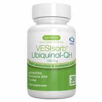 AKTYWNY KOENZYM Q10 ubiquinol 100mg KANEKA jakość PREMIUM formułą VESISORB