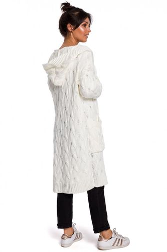 Sweter Kardigan Model BK033 Ecru - BE Knit  S/M na Arena.pl