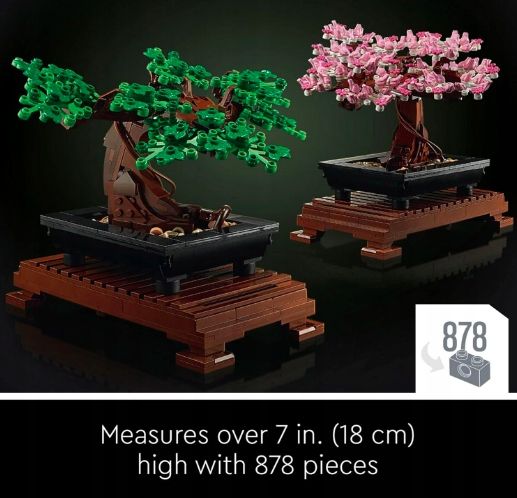 LEGO ICONS 10281 Drzewko bonsai + Torebka zdjęcie 8
