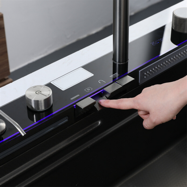 ZLEWOZMYWAK CYFROWY ZLEW KUCHENNY JEDNOKOMOROWY ZE STALI +GRATIS zdjęcie 9