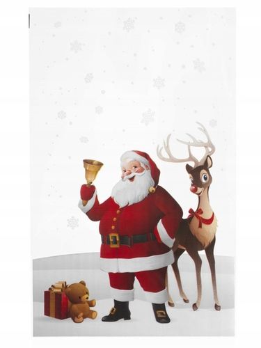 Worki celofanowe torebki foliowe PREZENTY ŚWIĄTECZNE MIKOŁAJKI 25x40 50 szt na Arena.pl