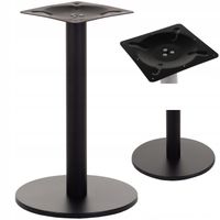 Podstawa noga do stołu nóżka stolika okrągła czarny loft pojedyncza solidna