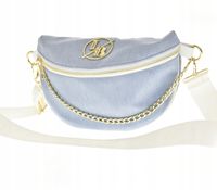 Laura Biaggi - torebka nerka listonoszka jasny niebieski jeans JP71